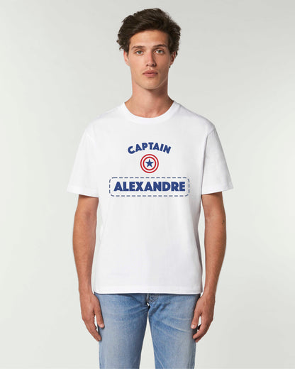 T-shirt Homme en coton bio personnalisable "Captain"