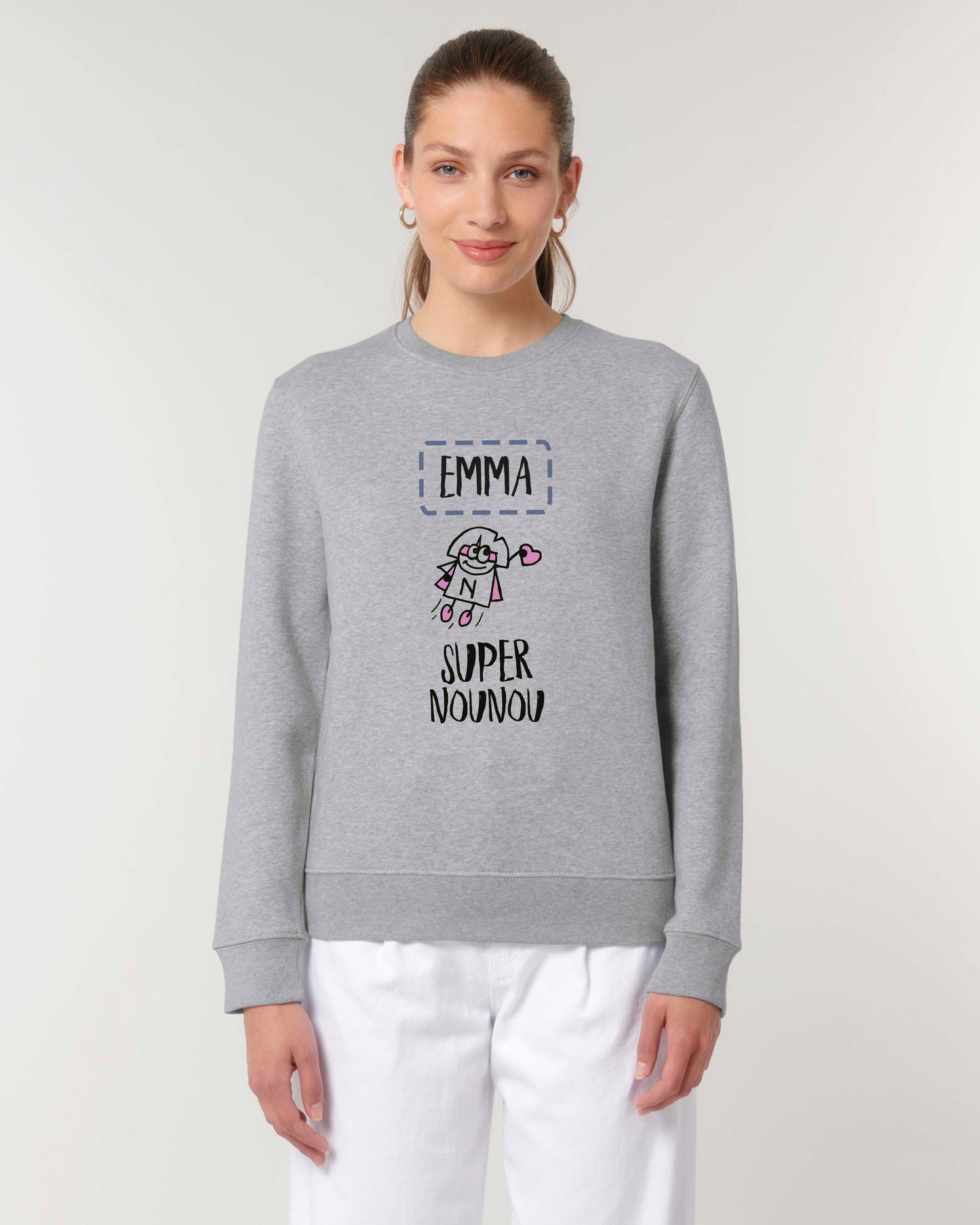 Sweat Femme personnalisable "Super nounou"