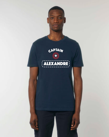 T-shirt Homme en coton bio personnalisable "Captain"