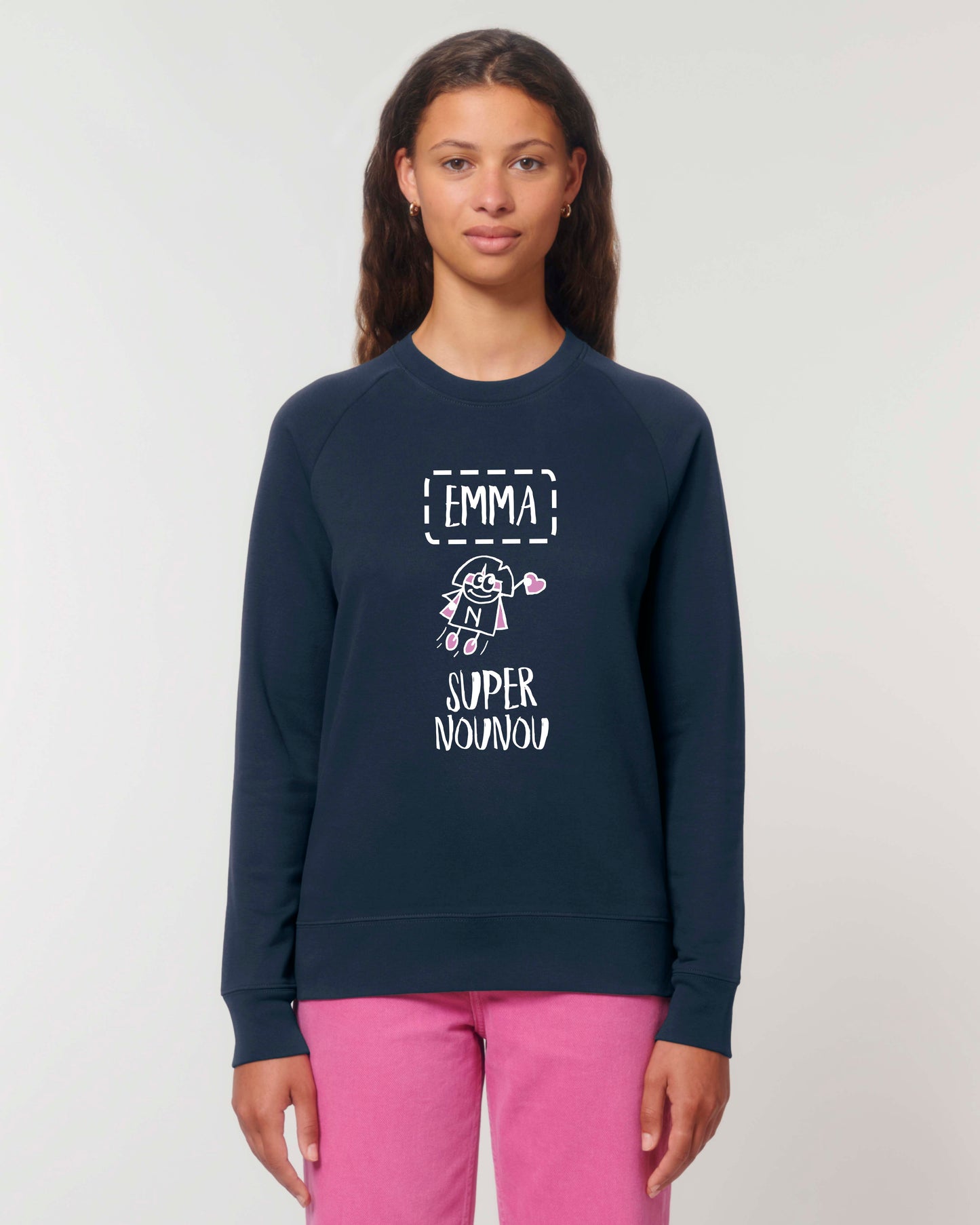 Sweat Femme personnalisable "Super nounou"