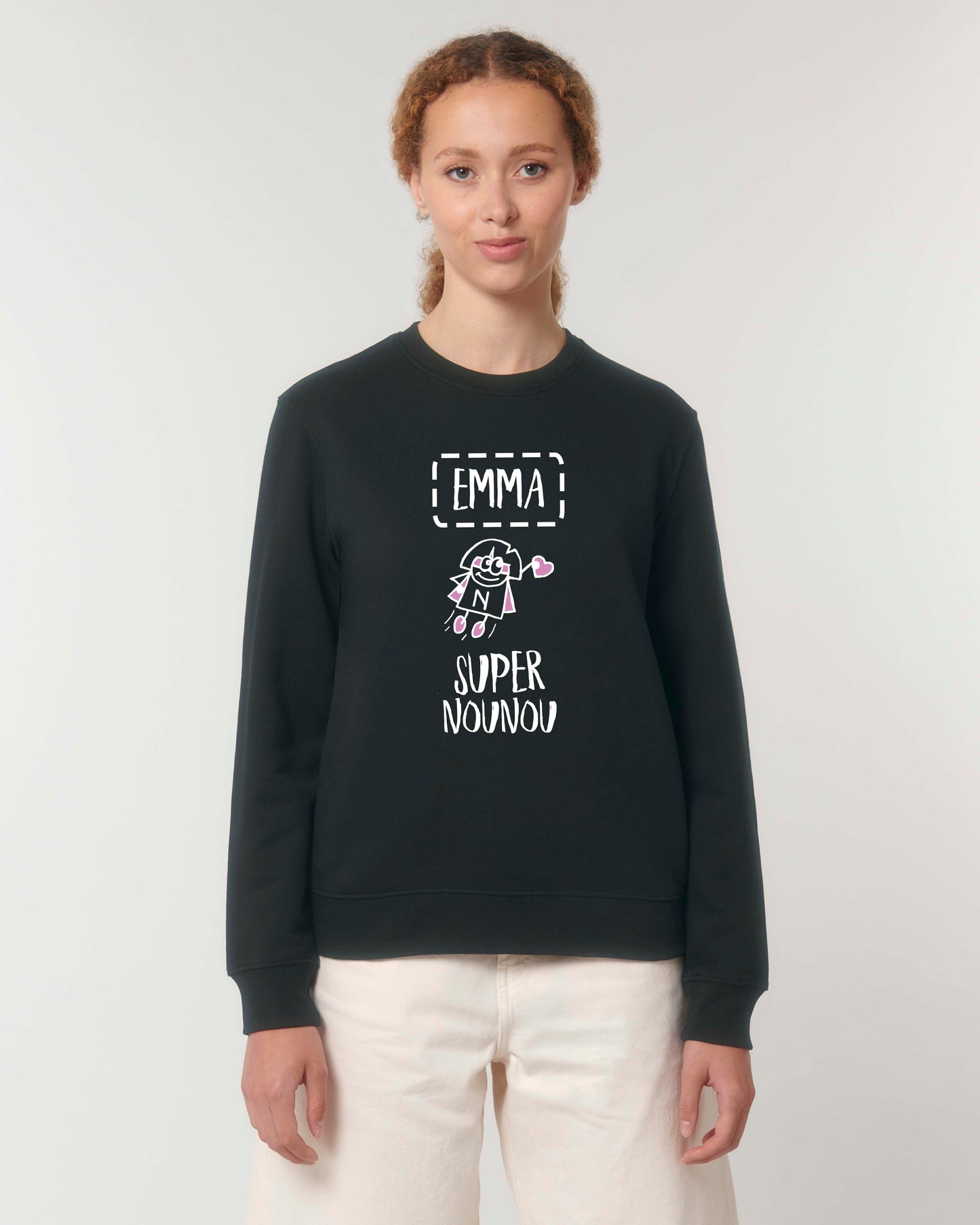 Sweat Femme personnalisable "Super nounou"