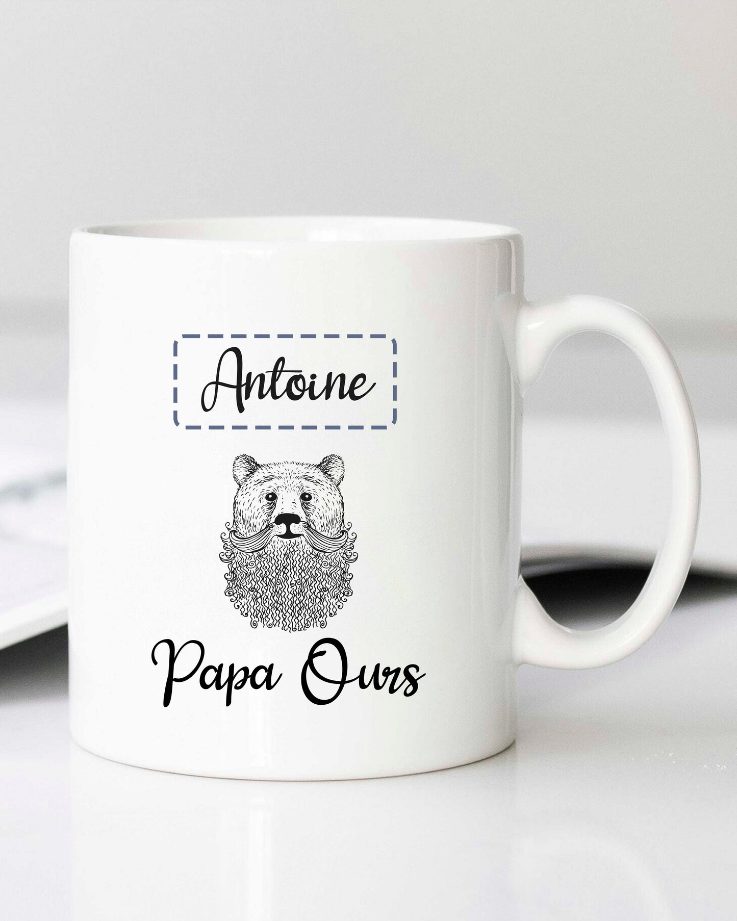 Mug personnalisable "Papa ours"