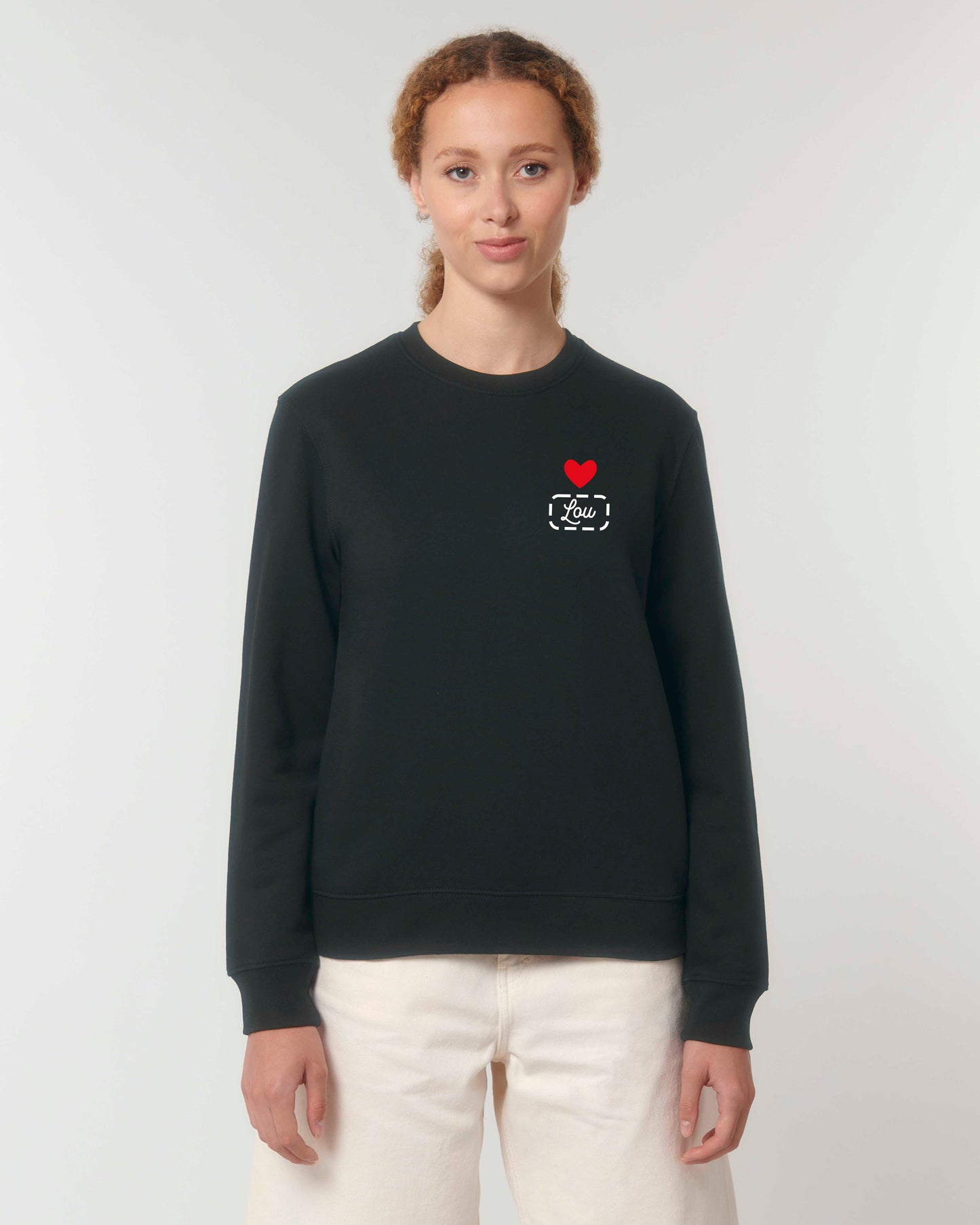 Sweat Femme personnalisable COEUR + PRENOM