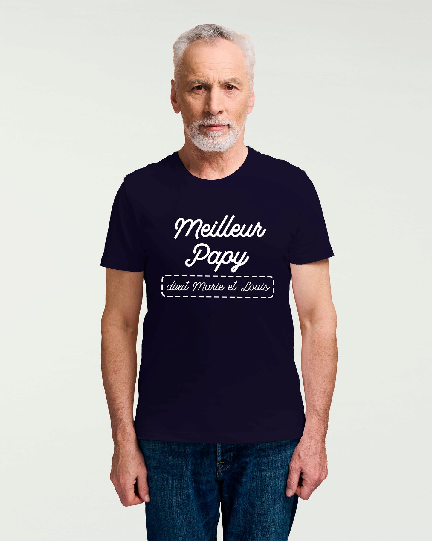 T-shirt Homme en coton bio personnalisable "Meilleur Papy"