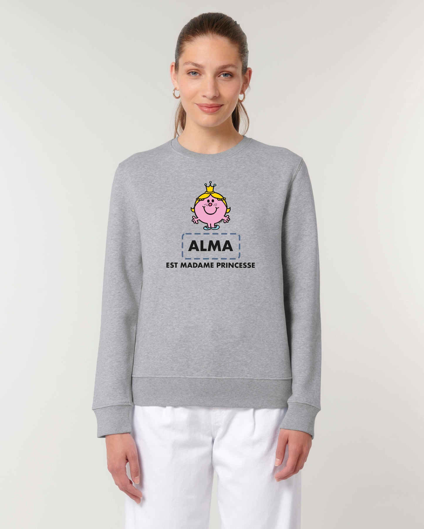 Sweat Femme personnalisable "est Madame Princesse"