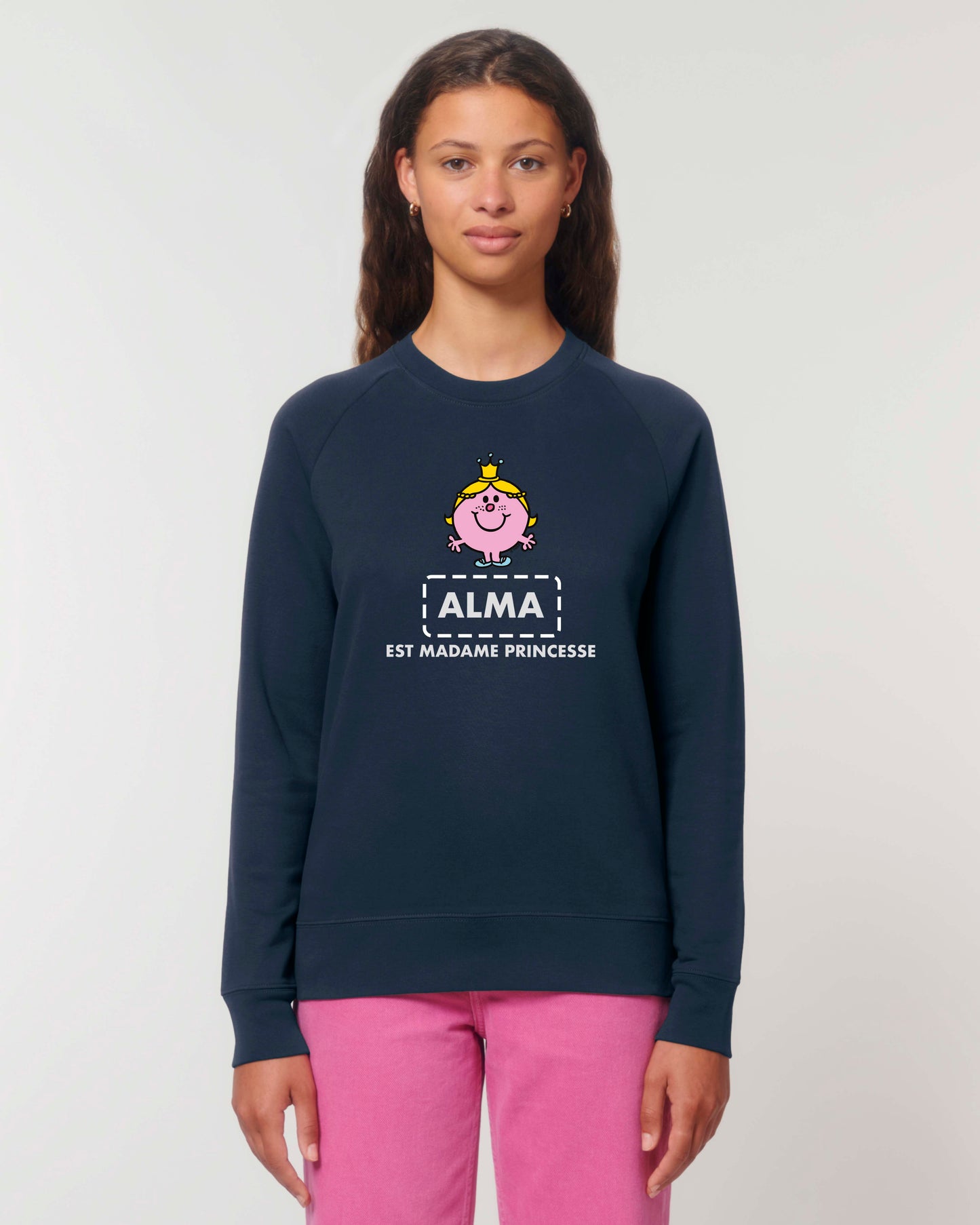 Sweat Femme personnalisable "est Madame Princesse"