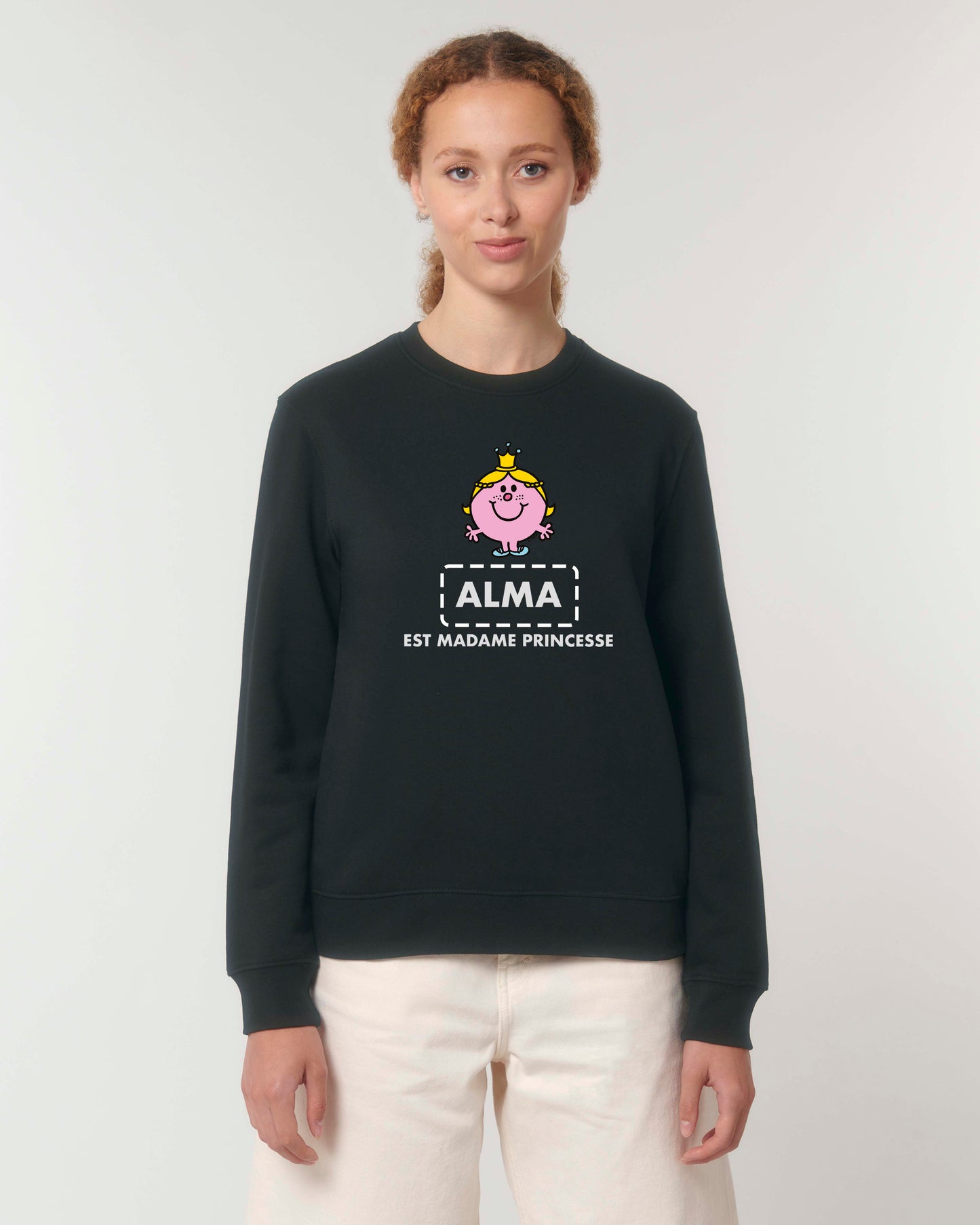 Sweat Femme personnalisable "est Madame Princesse"