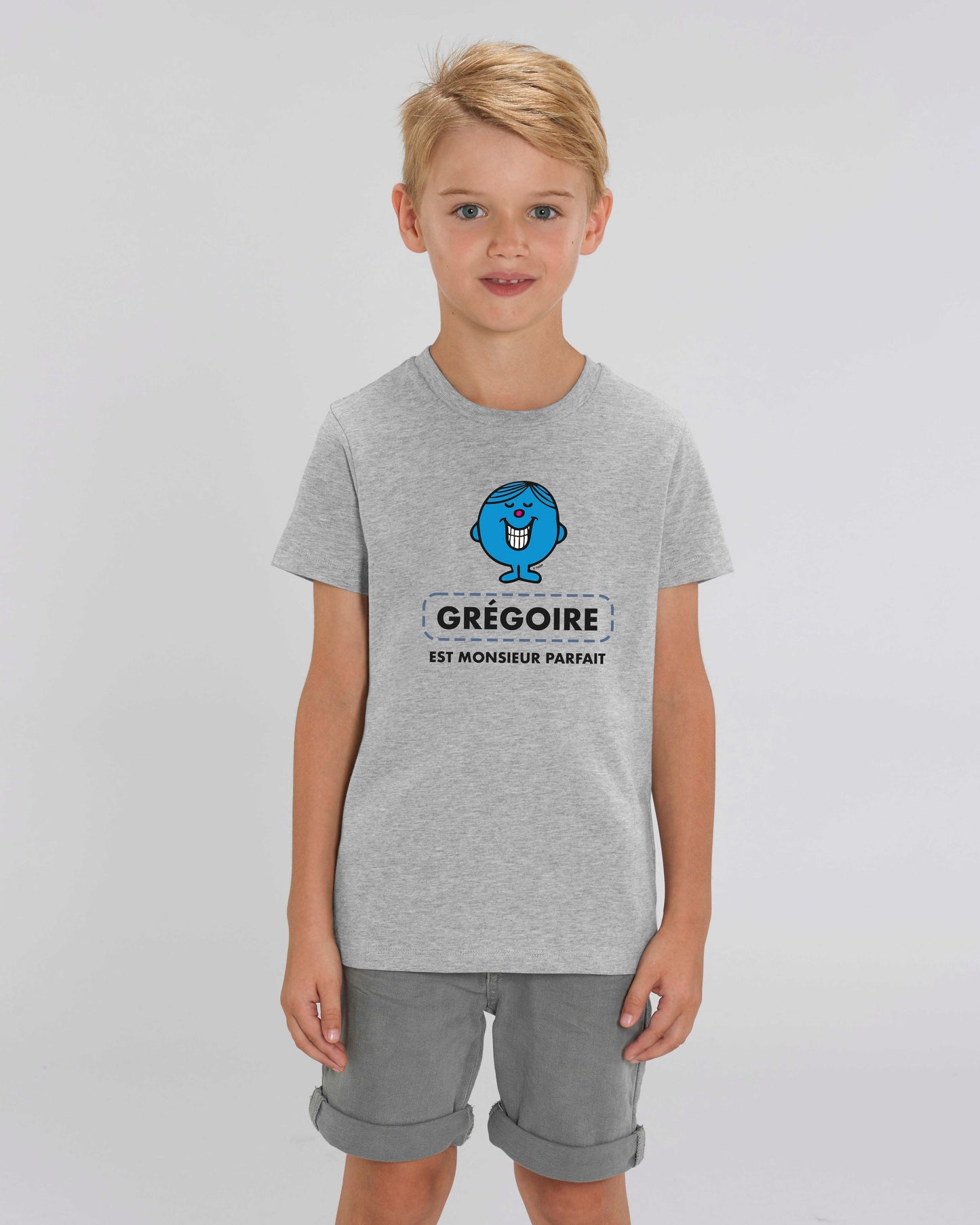 T-shirt garçon en coton bio personnalisable "est Monsieur Parfait"