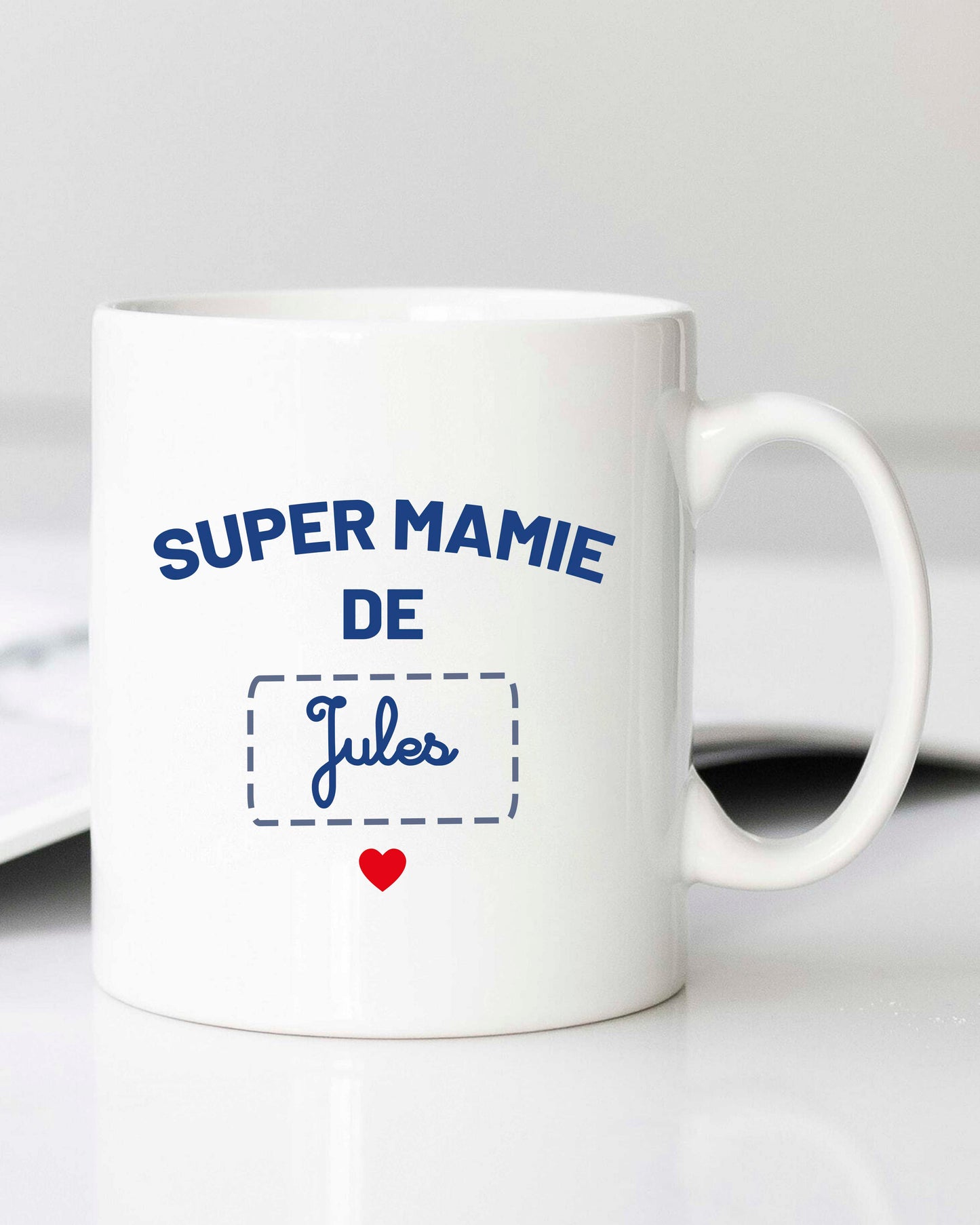 Mug personnalisable "Super mamie de"