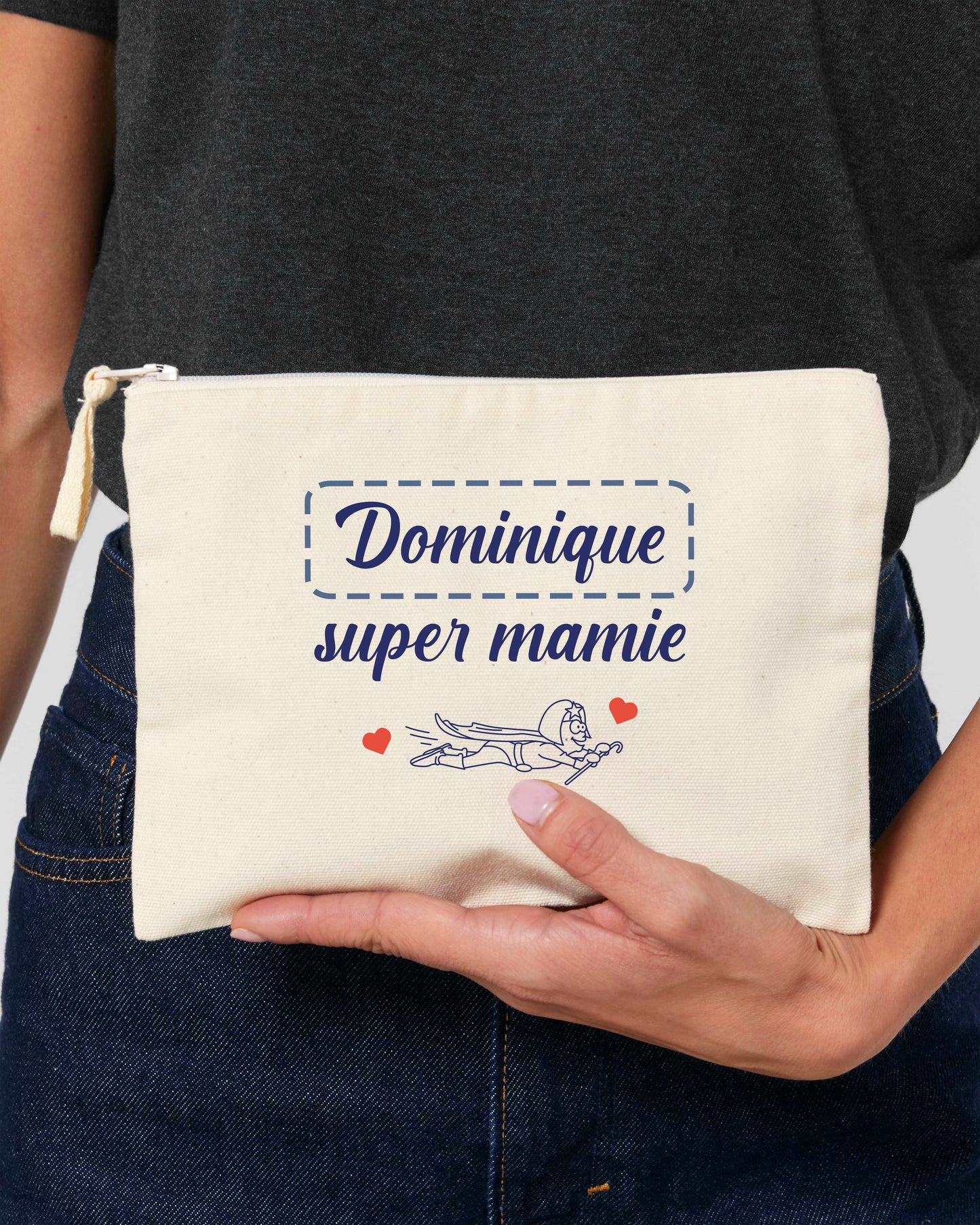 Trousse personnalisable "Dessin super mamie"