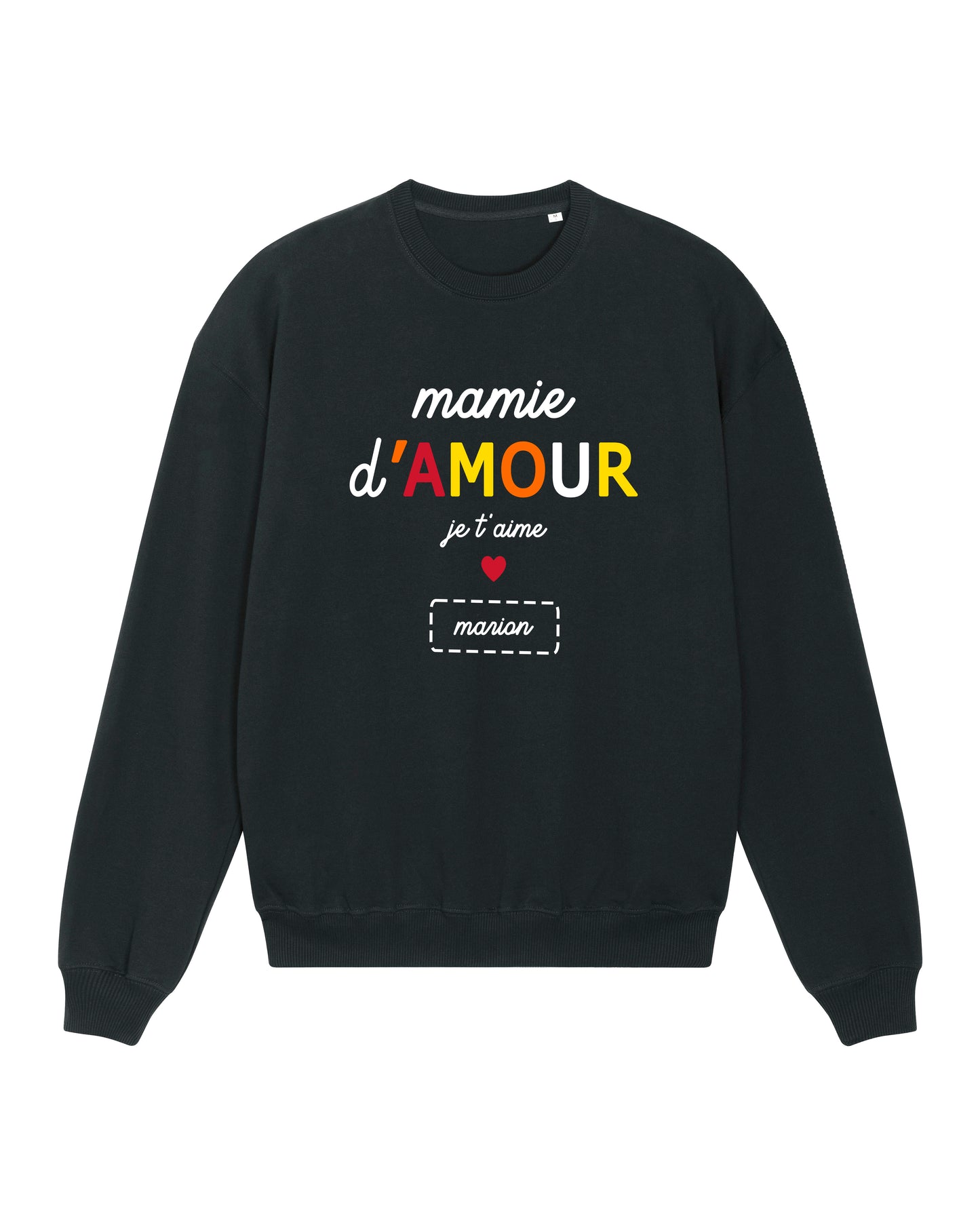 Sweat Femme personnalisable "Mamie d'amour je t'aime"