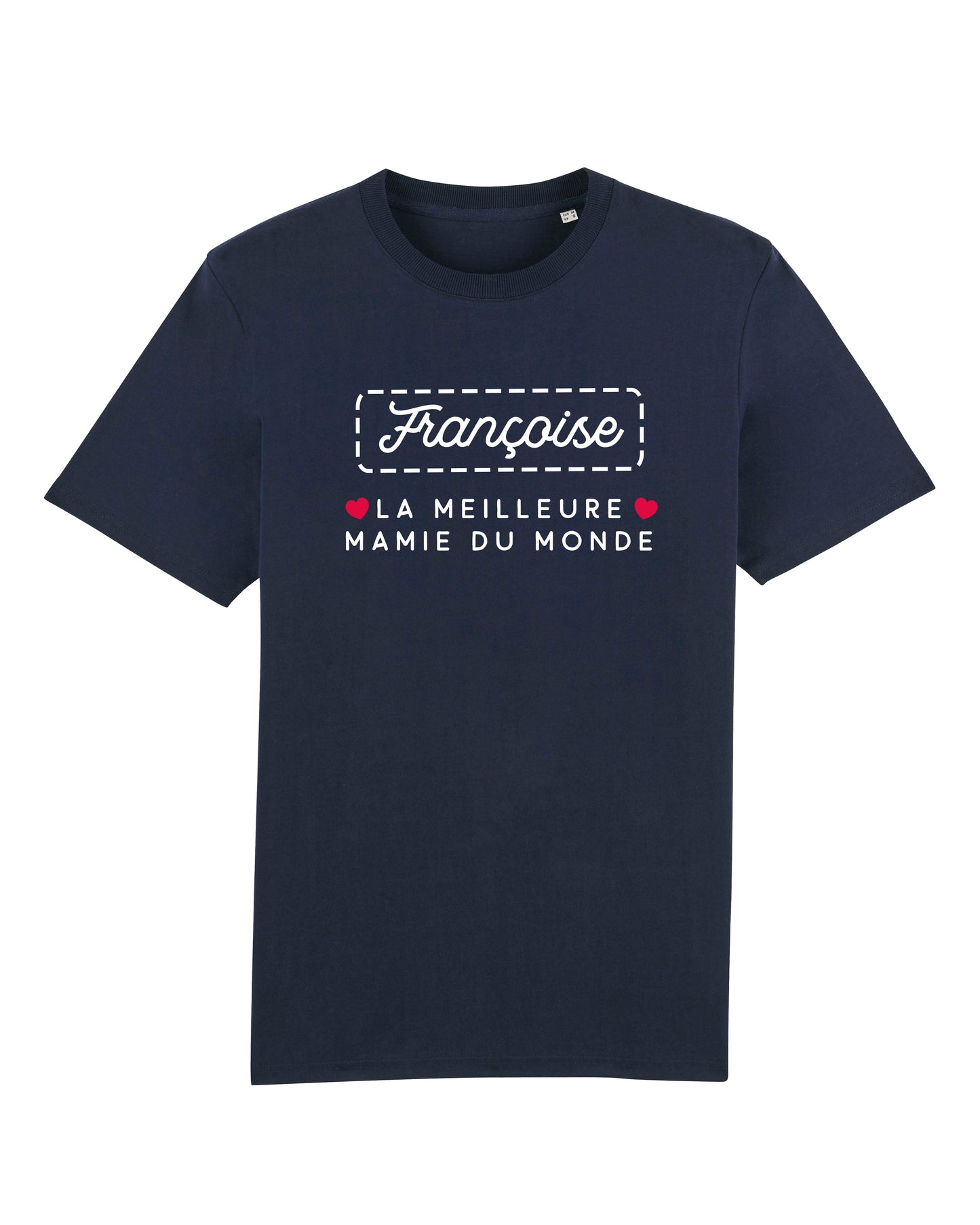 T-shirt Femme en coton bio personnalisable "La meilleure mamie du monde"