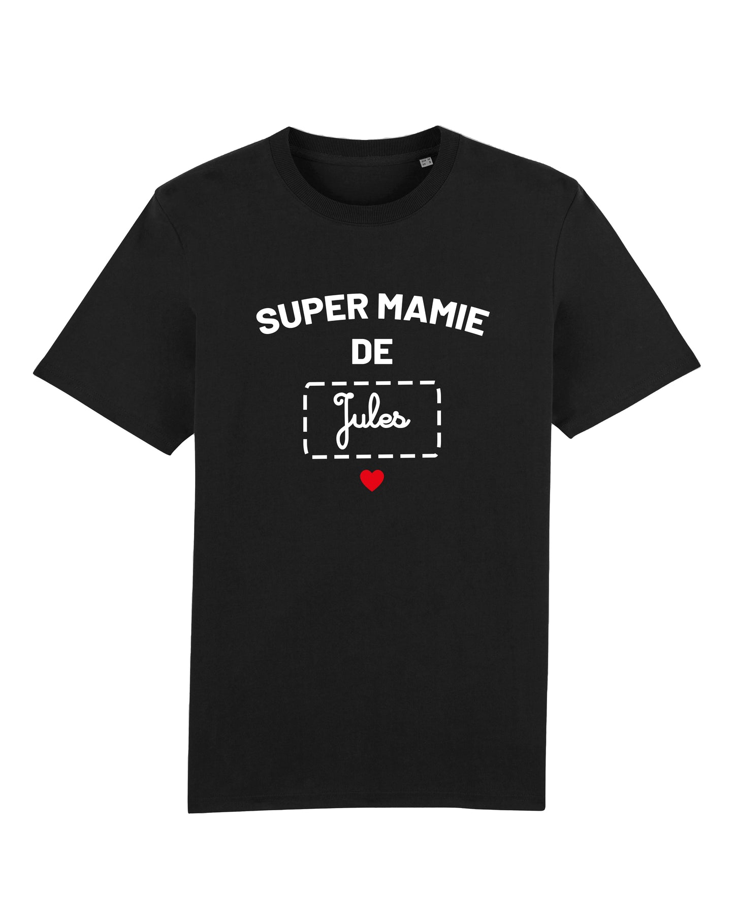 T-shirt Femme en coton bio personnalisable "Super mamie de"