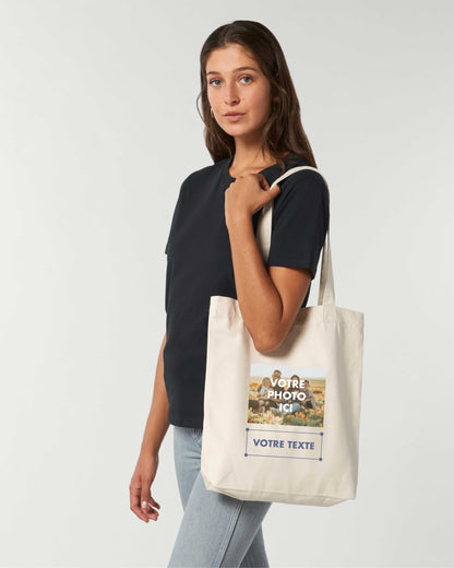 Totebag personnalisable PHOTO + TEXTE